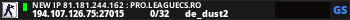 NEW IP 81.181.244.162 : PRO.LEAGUECS.RO