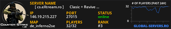 ★   [ cs.eXtream.ro ] ⮞   Clasic + Revive Mode | Free GUN