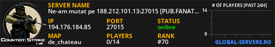 Ne-am mutat pe 188.212.101.13:27015 [PUB.FANATICSERVERS.RO]